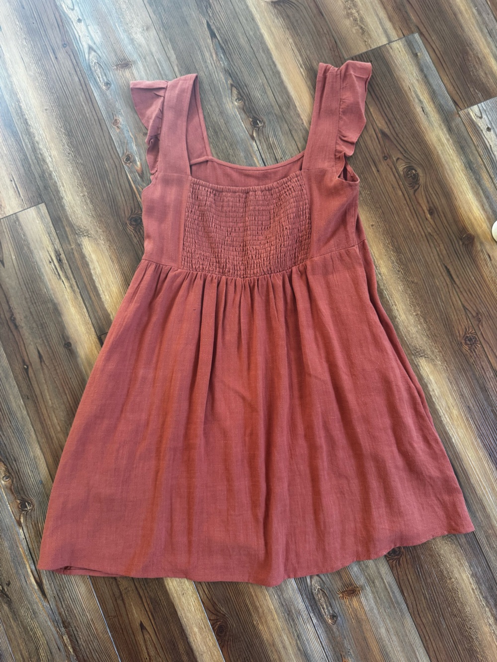 Wishlist Apparel - small - Rust Ruffled Strap Sundress - Picture 7 of 7